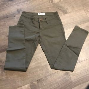 Olive green jeggings